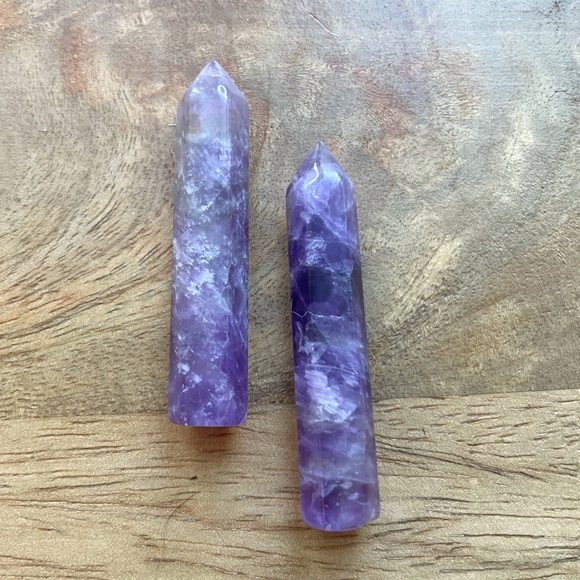 Genuine Crystals Amethyst and Rose Quartz - Picture 3 of 6